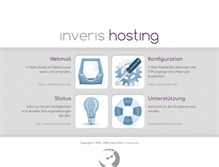 Tablet Screenshot of inveris-hosting.de